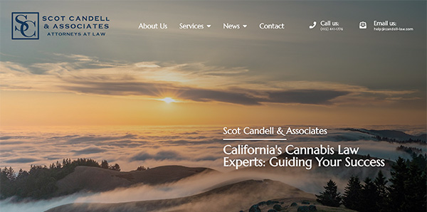 website-portfolio-candell law firm website